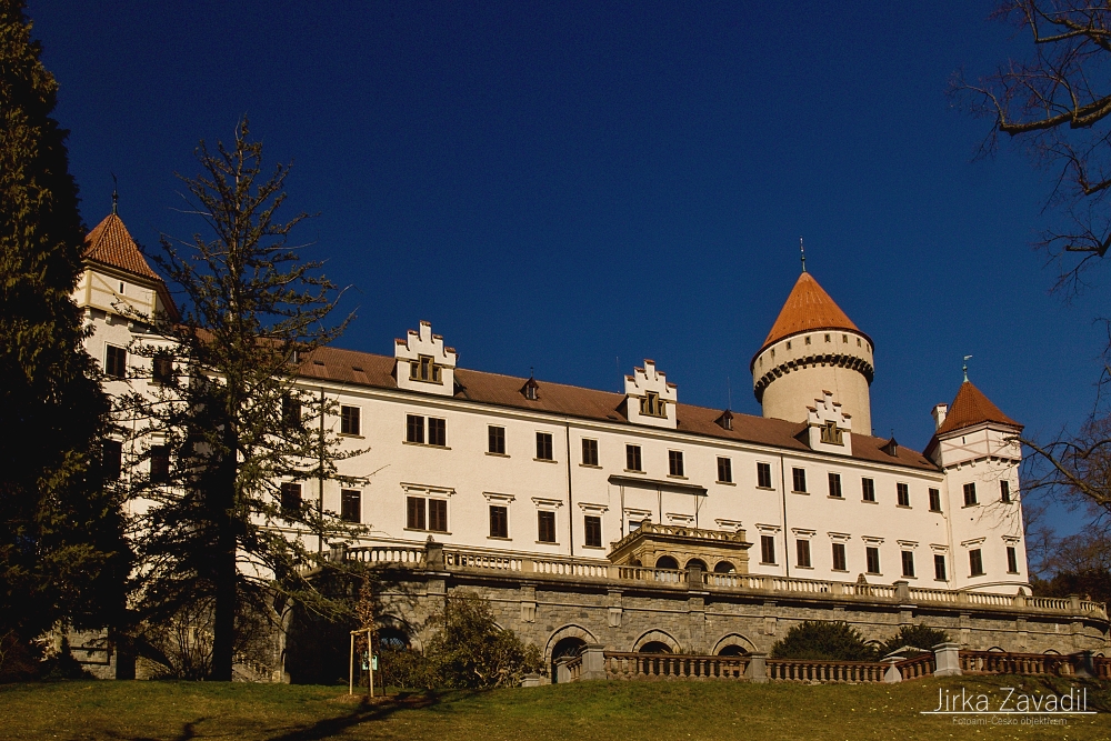 Konopiště pohled z parku