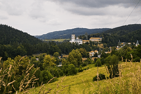 Pohled na hrad Rožmberk